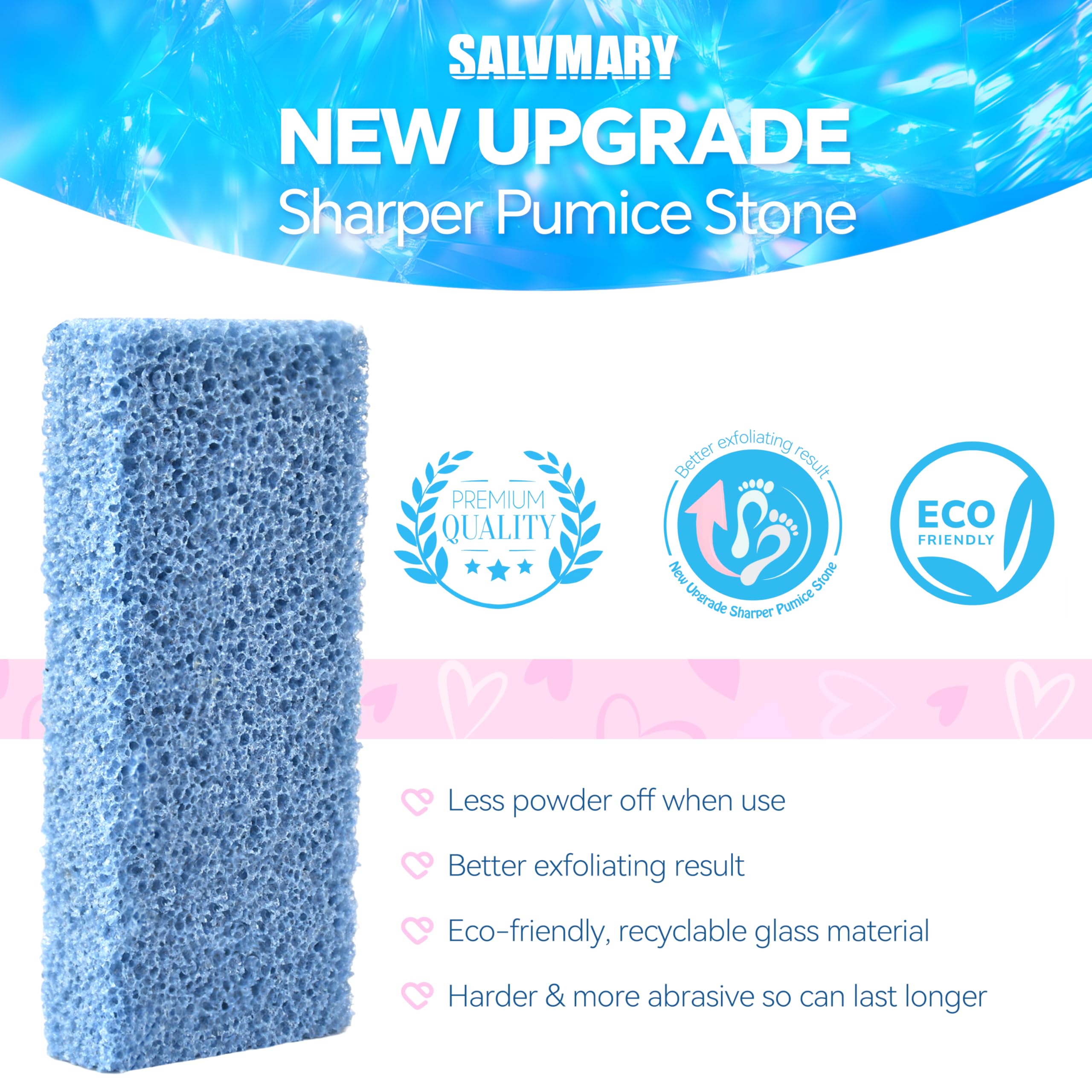 Top view of blue Salvmary professional salon pedicure tools