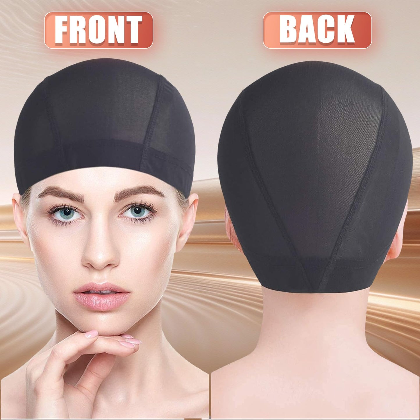 Close up of Smilco dome wig cap material