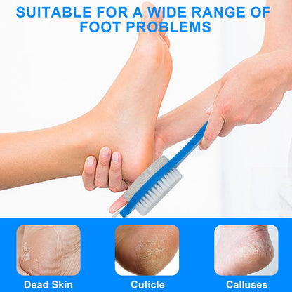 Two pack foot pedicure tools for exfoliation