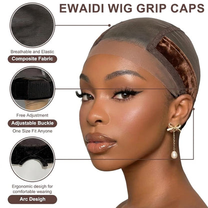 Side profile view illustrating the ergonomic ear cut design of the breathable hairnet cover.