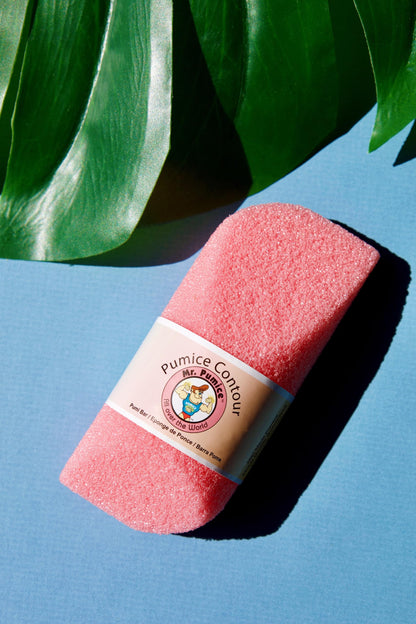 Side view of Mr. Pumice Pink Contour Bar texture