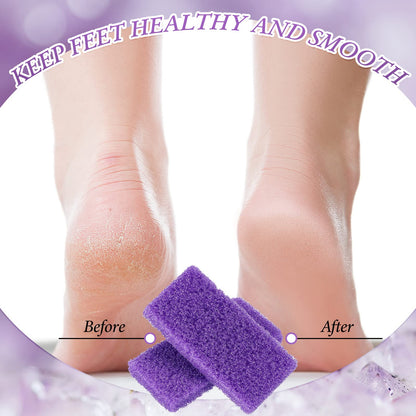 Individual disposable pedicure scrubber sponge block