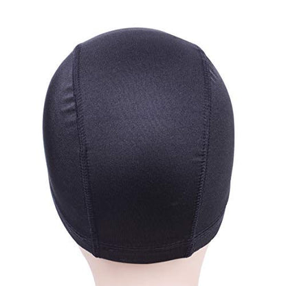 Professional wig making dome cap showing fit