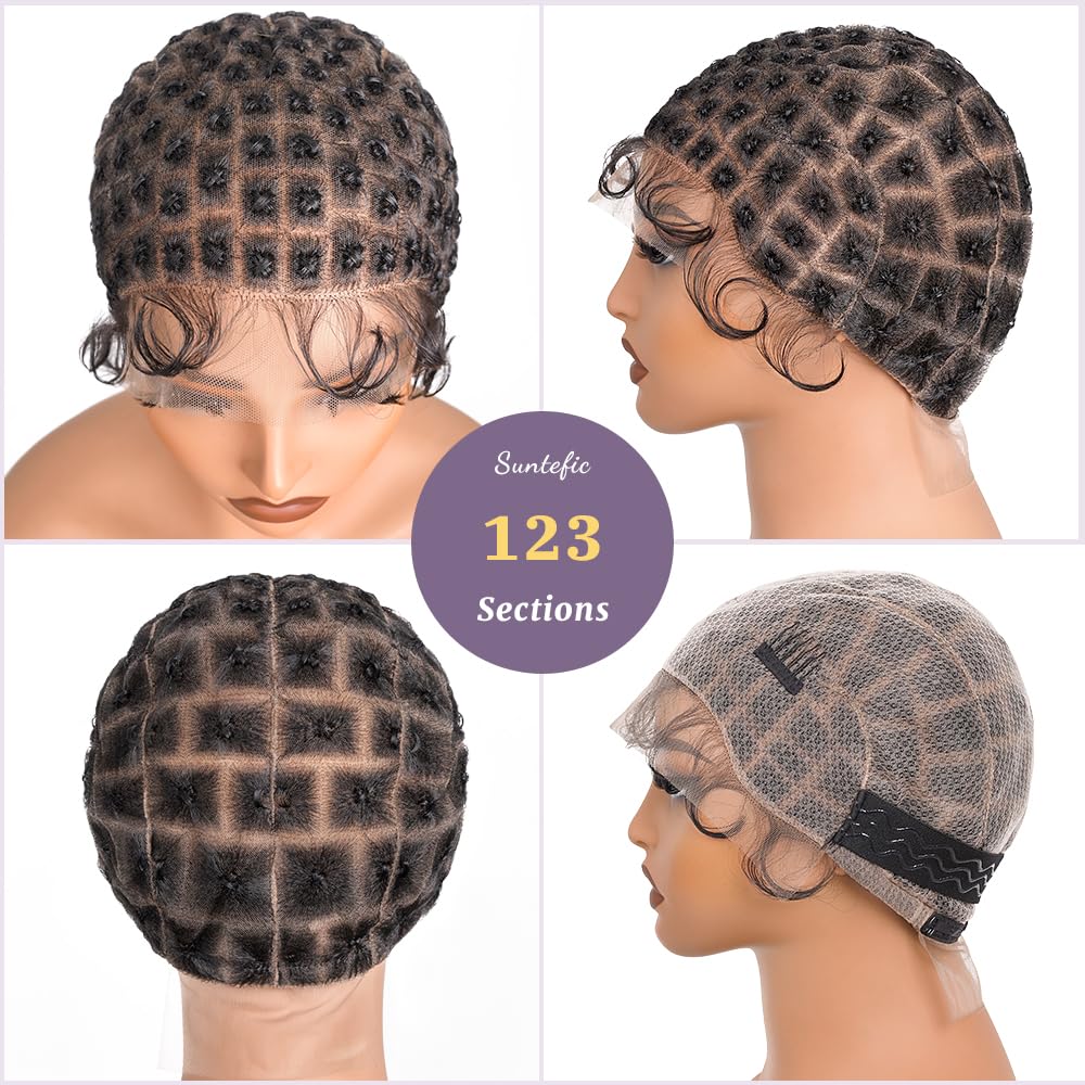 Interior view of Suntefic high definition lace wig cap