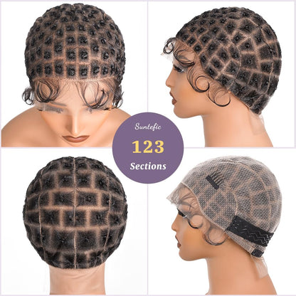 Interior view of Suntefic high definition lace wig cap