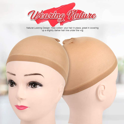 Fandamei stocking wig caps set for women and kids