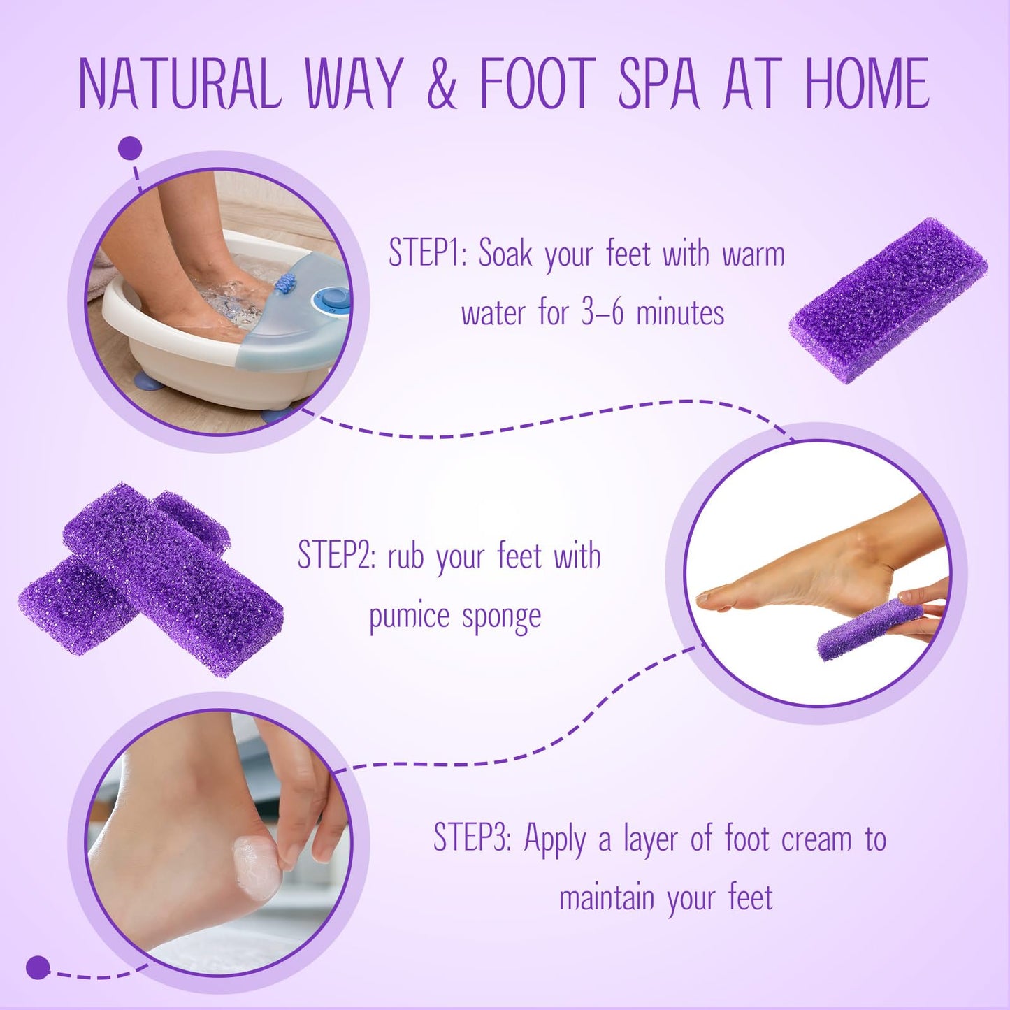 Top view of Batiyeer foot exfoliation stones in packaging