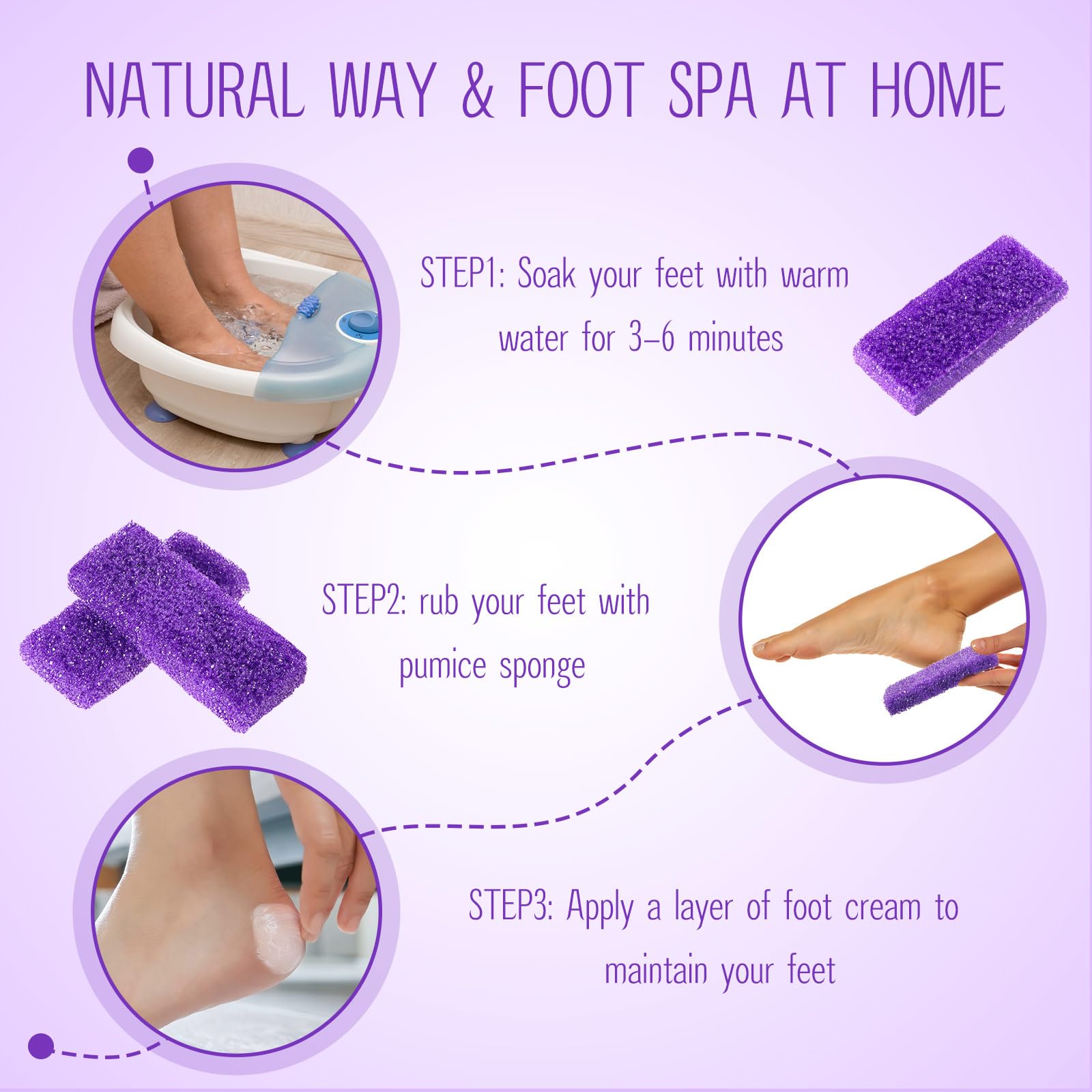Top view of Batiyeer foot exfoliation stones in packaging