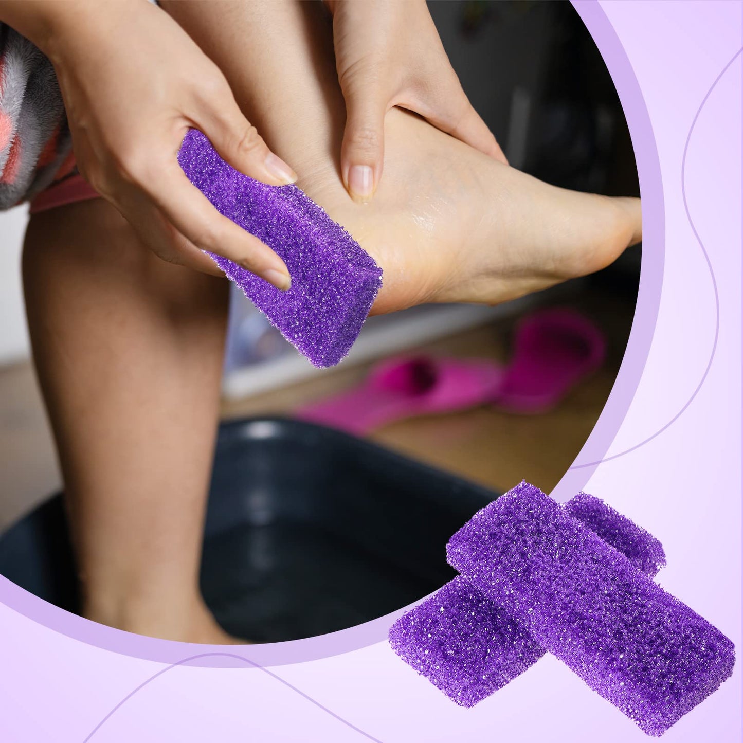 Close up texture of Batiyeer disposable pedicure pumice stone