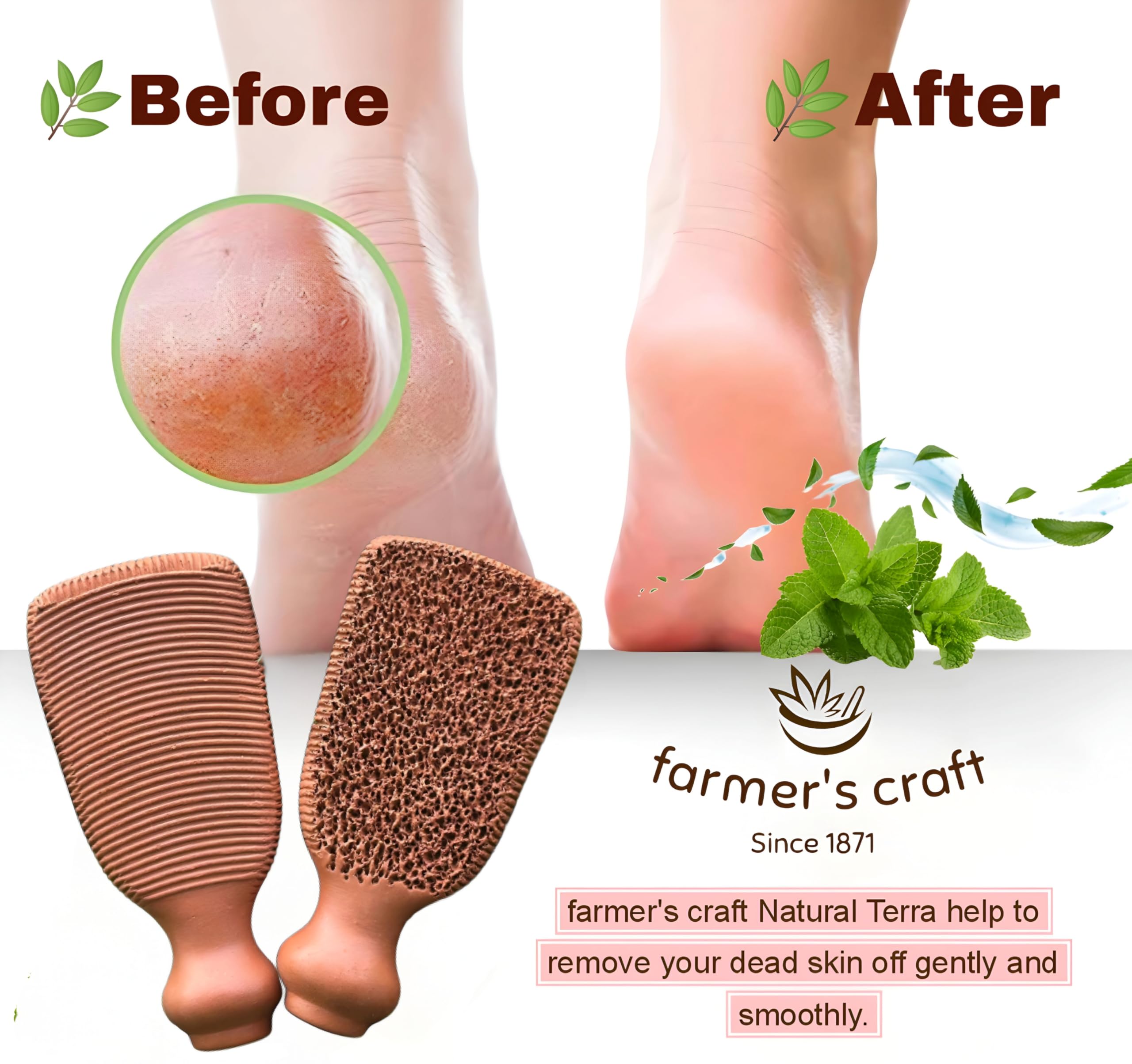 Farmer's Craft callus remover showing ergonomic grip handle design