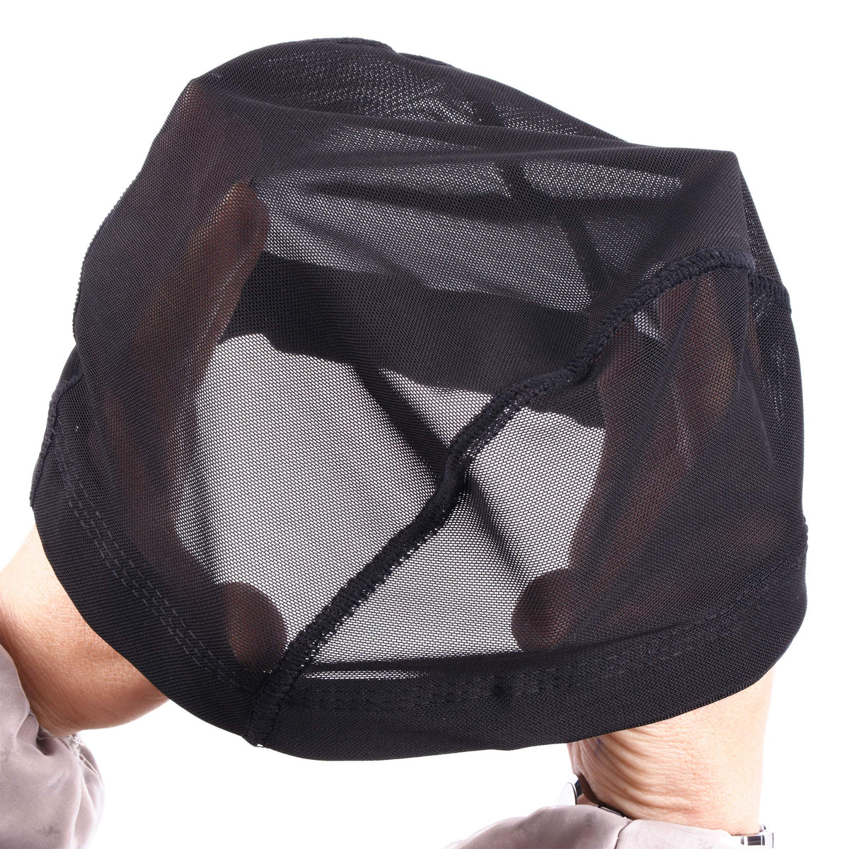 Two pack Yantaisiyu dome style black wig caps