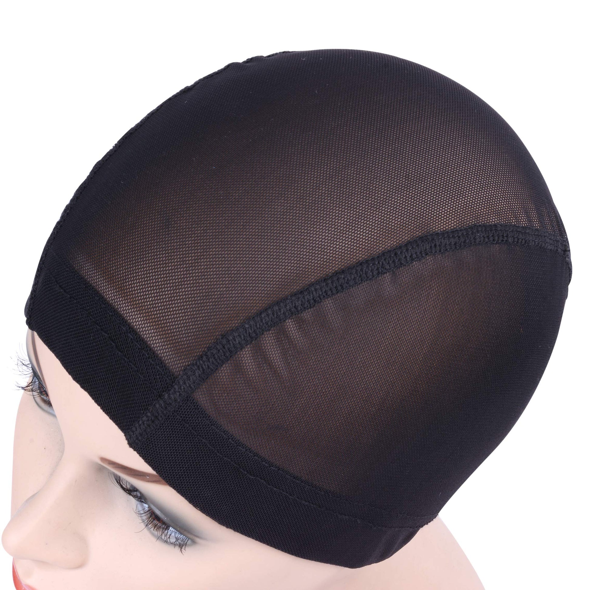 Detailed texture of Yantaisiyu black nylon mesh material