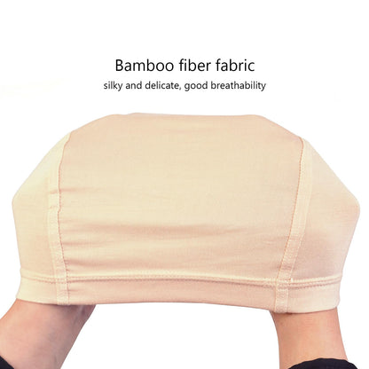 Elastic wig liner cap for secure hairpiece hold