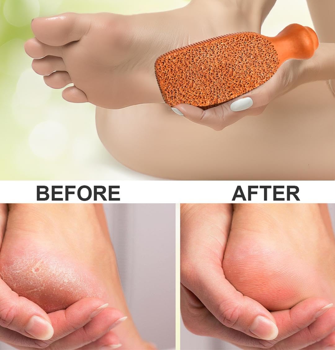 Quba Linen pumice stone for feet in bathroom setting