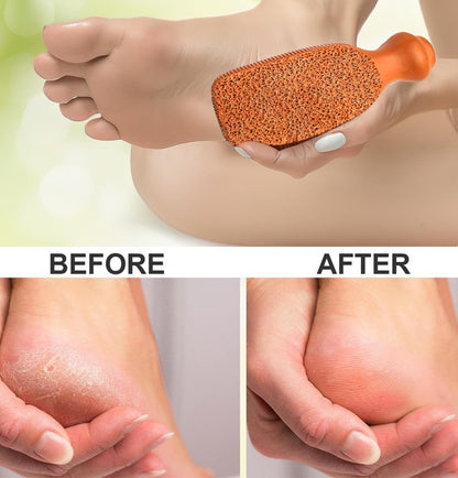 Quba Linen pumice stone for feet in bathroom setting