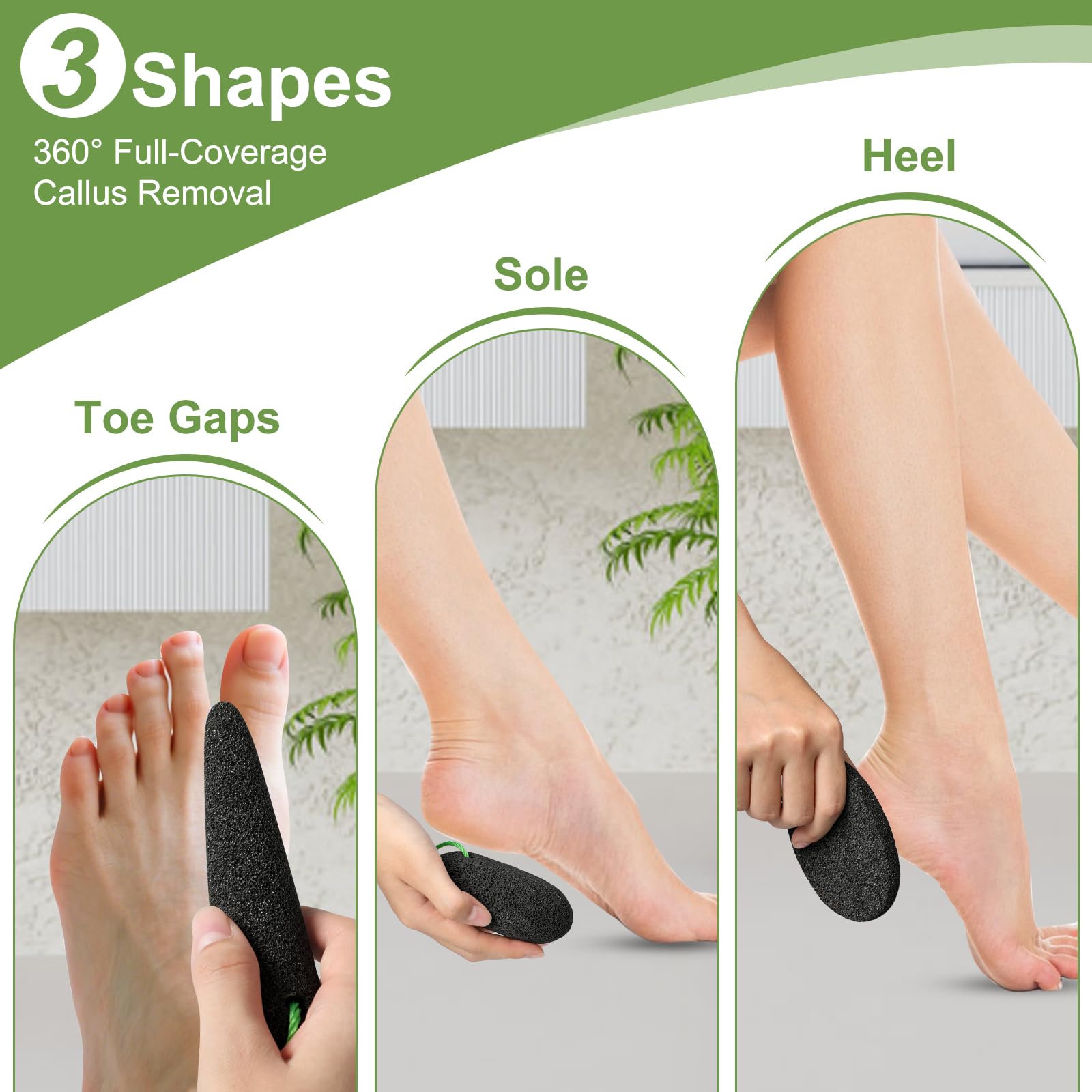 KuuCare pumice stone set for foot callus removal