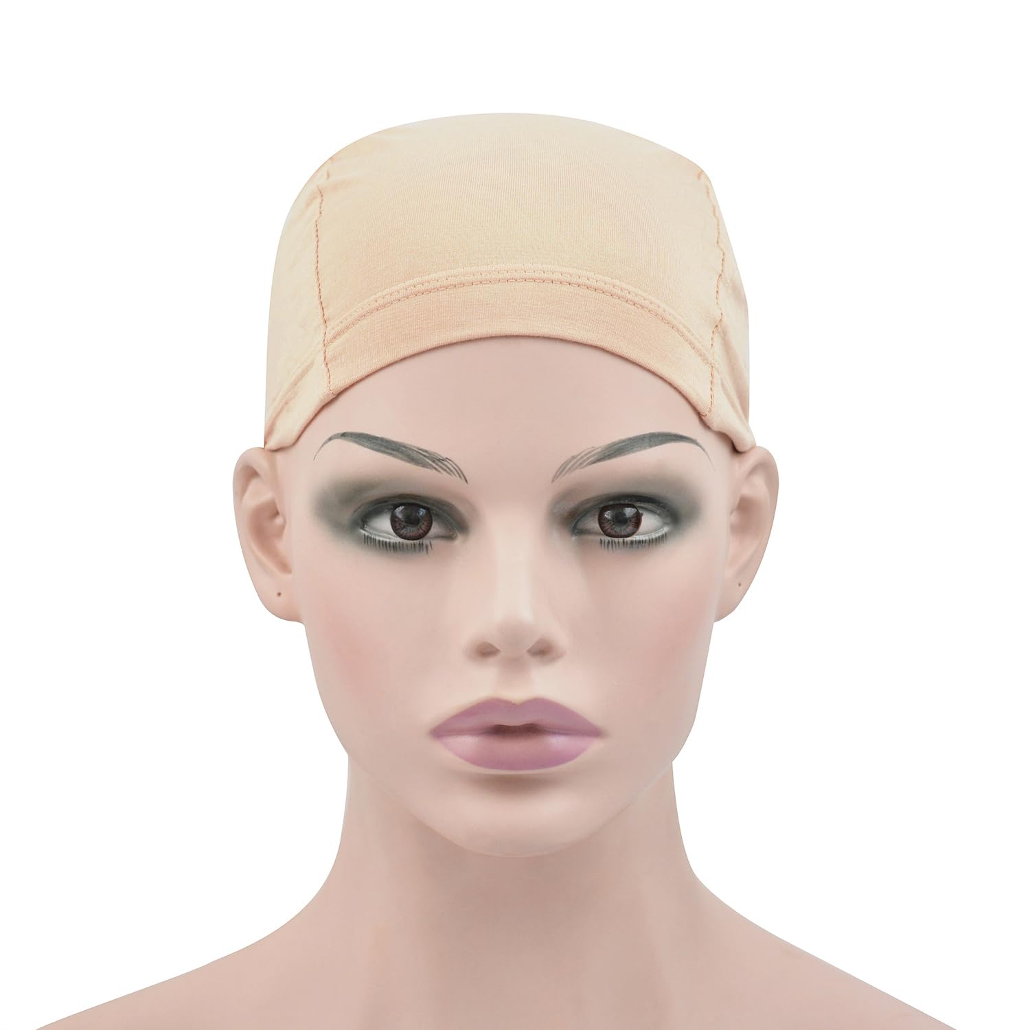 Two piece wig cap set for secure and seamless styling