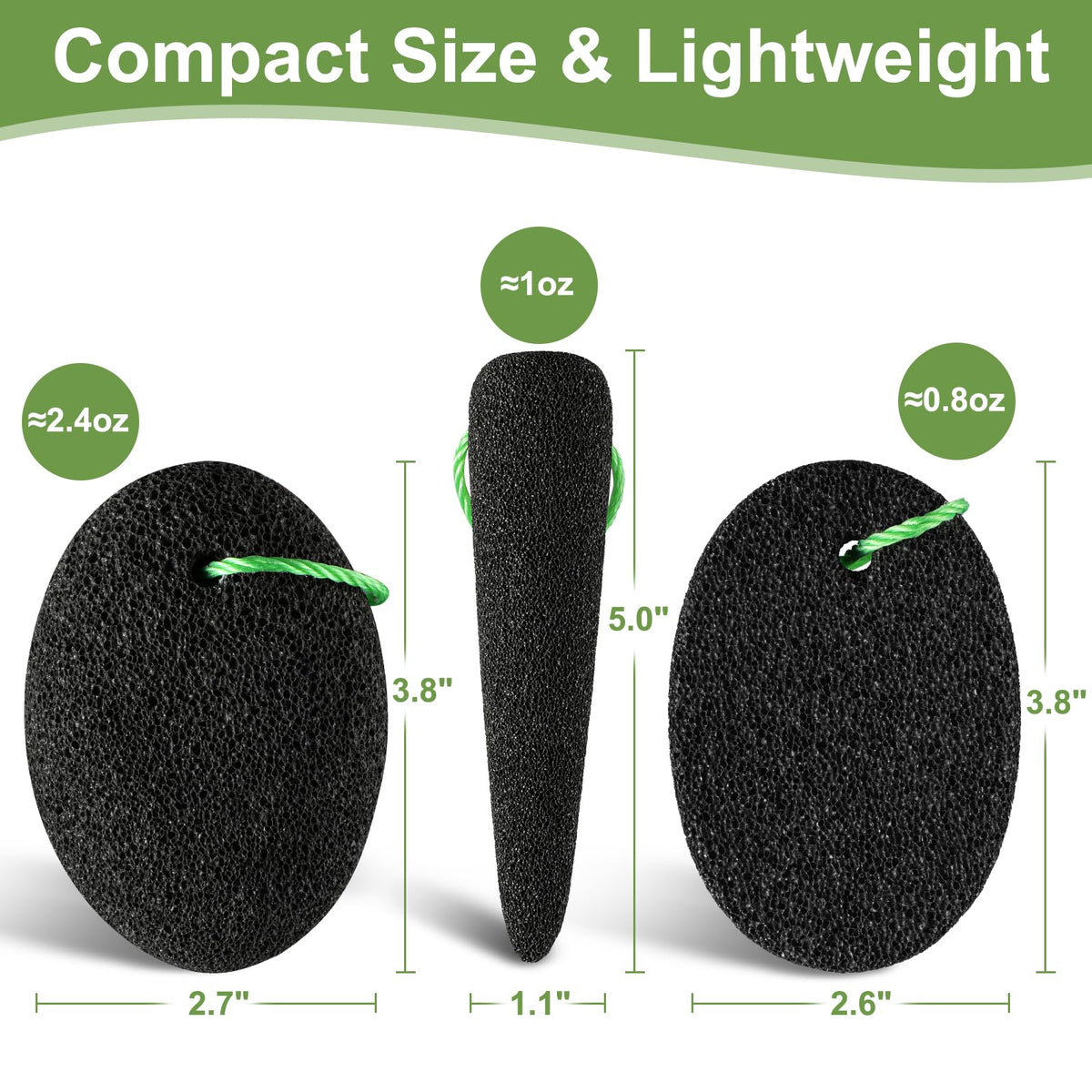 KuuCare conical pumice stone for toe gaps
