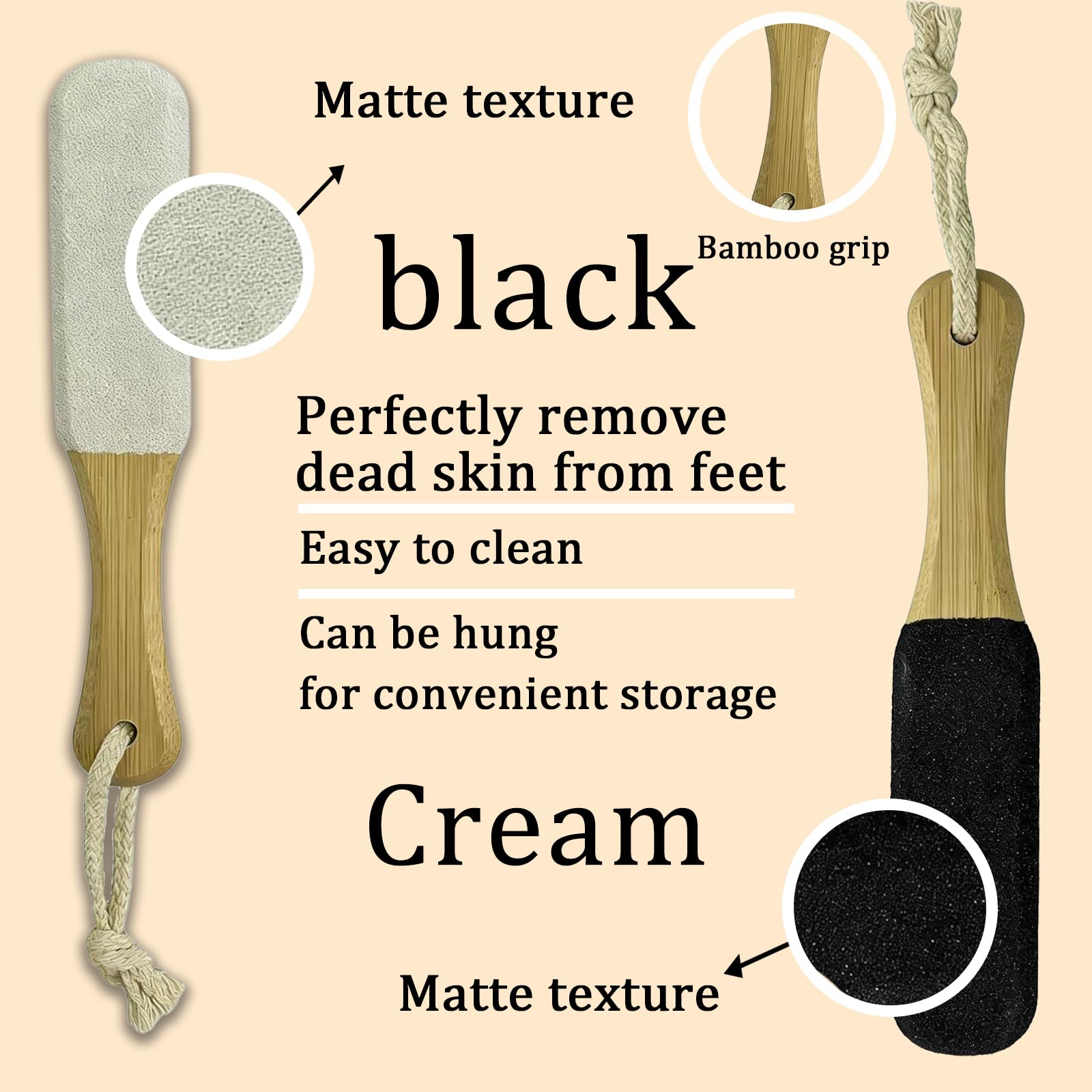 Ergonomic wooden handle of Ijpddrxyn pedicure tool for callus removal
