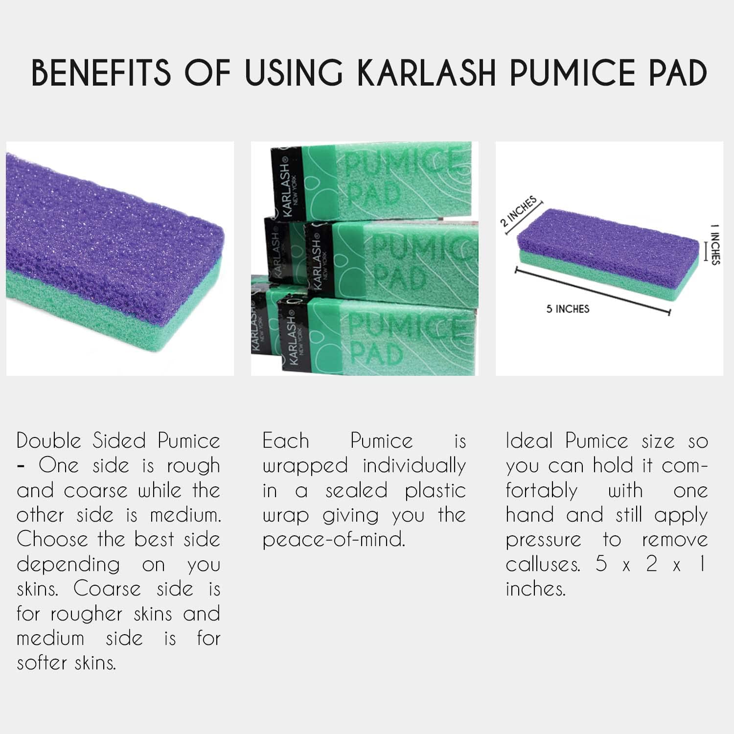 Close up of Karlash foot scrubber texture