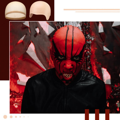 Willbond bald cap set including mesh hair nets for secure cosplay application