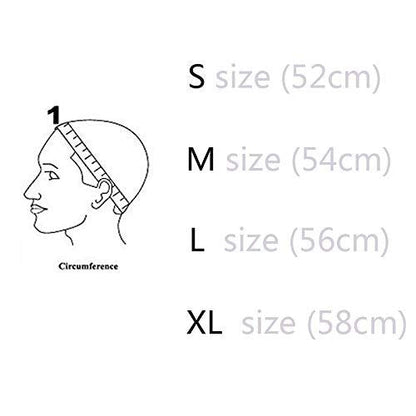 Black medium size swiss lace wig making cap for hair extensions