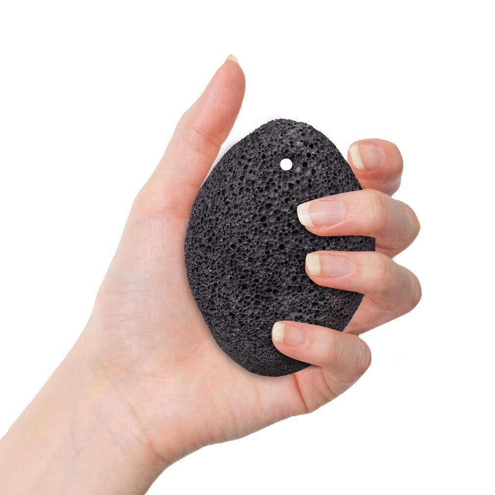 Natural stone texture for professional foot exfoliation