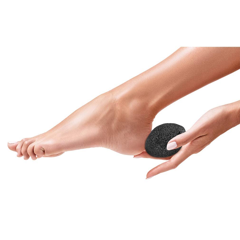 Close up of porous volcanic lava foot scrubber