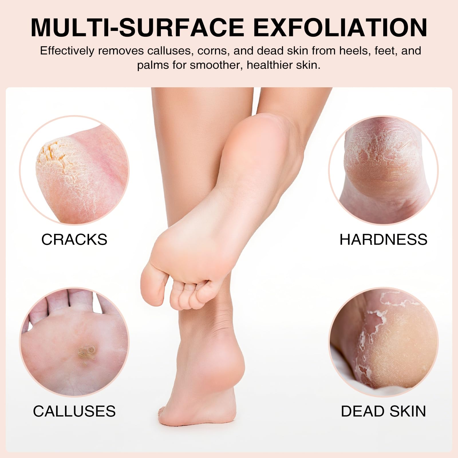Oval shaped volcanic lava foot scrubber for callus removal