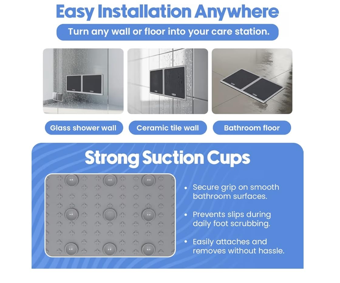 PDQR pumice mat showing suction cup underside