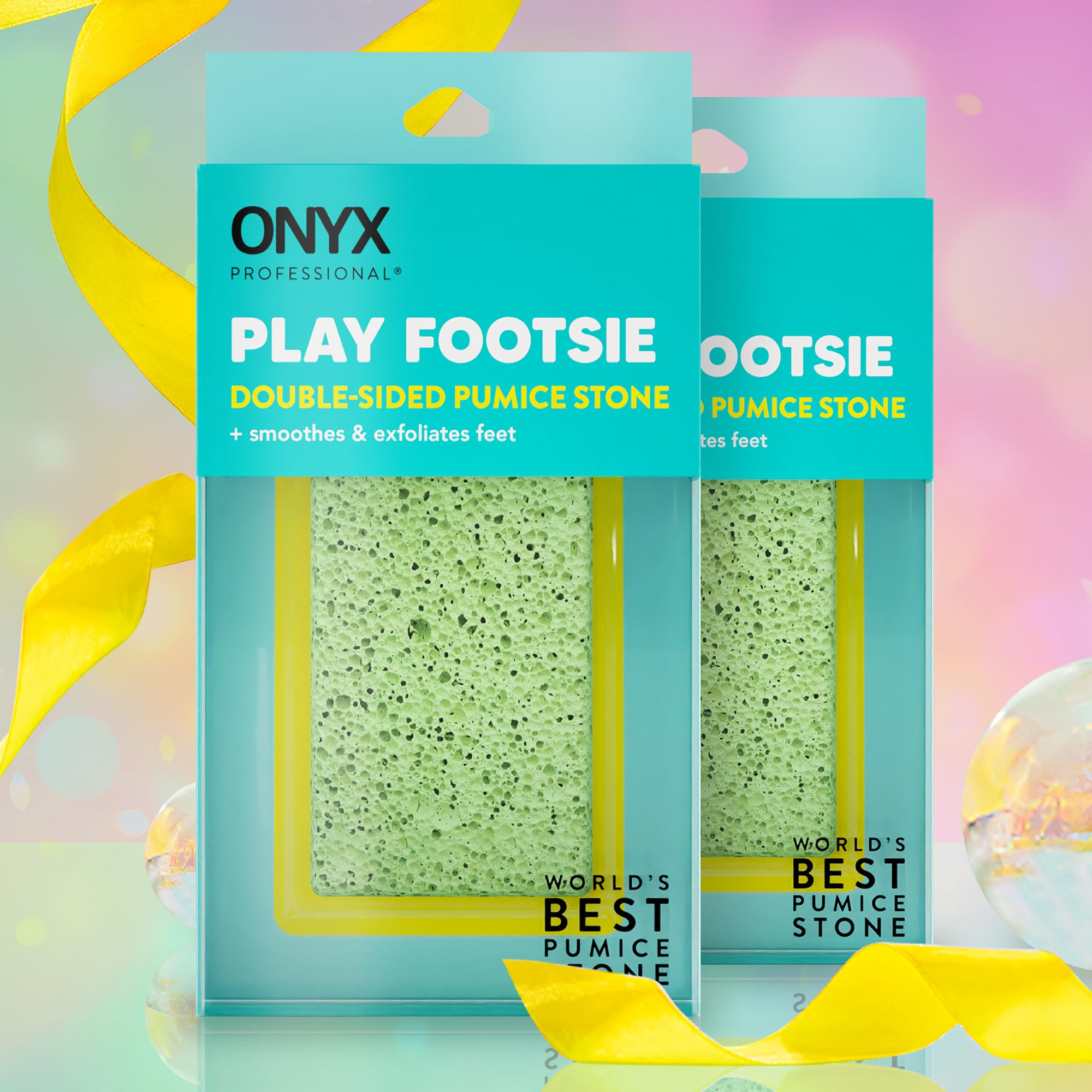 Onyx Professional double sided foot scrubber texture close up