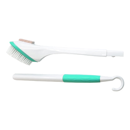 Miracle of Aloe packaging and 30 inch foot brush