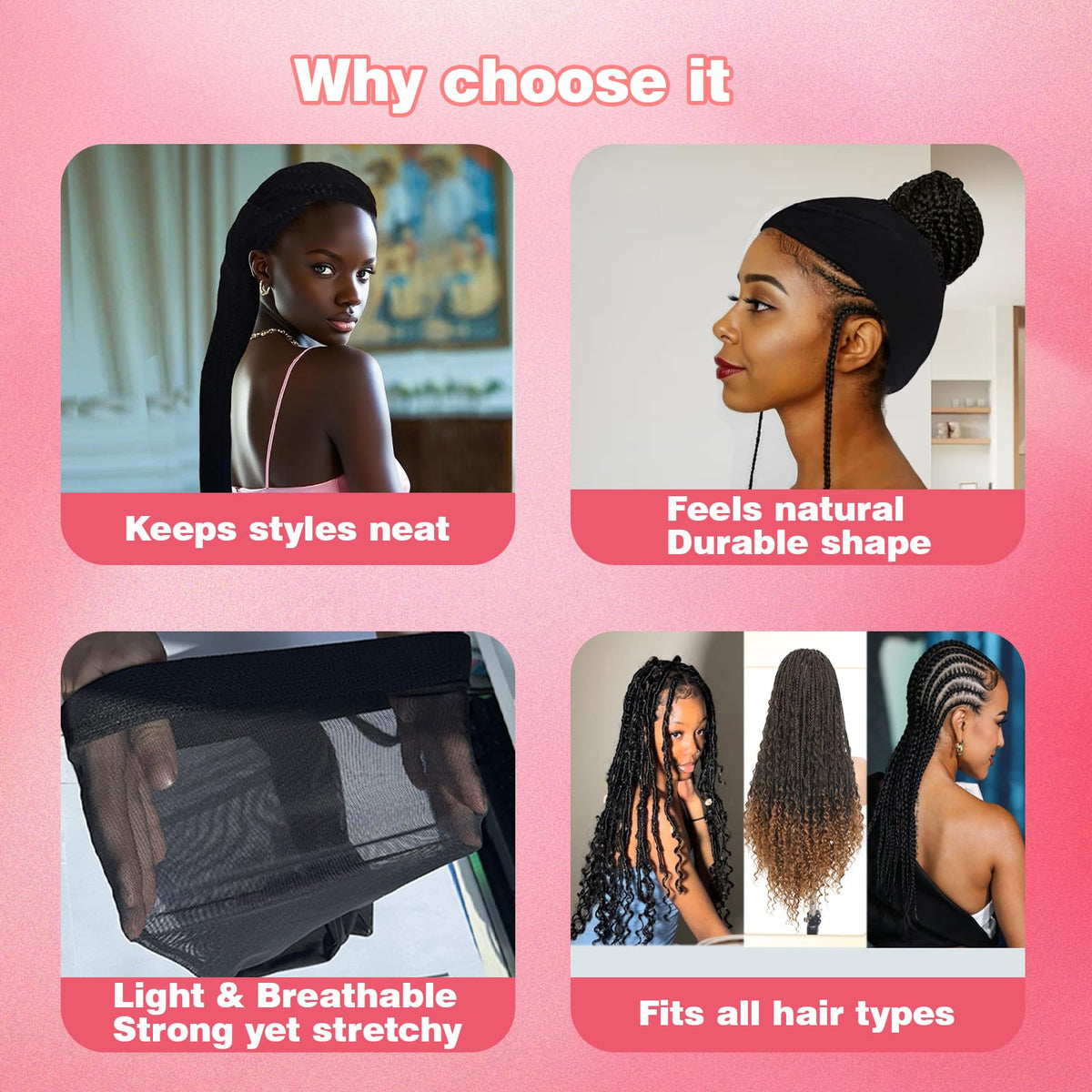 Packaging view of the authentic USA imported Neacus hair accessory for personal care