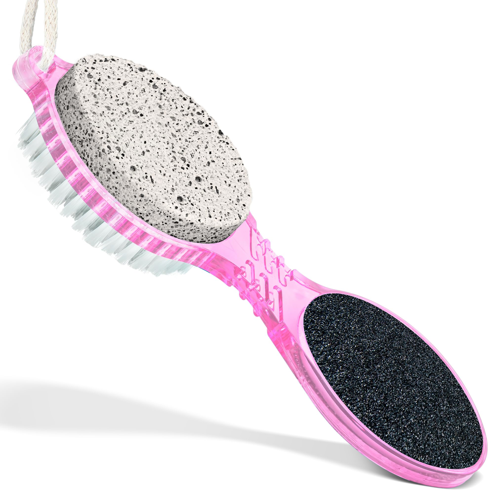 Close up of DecorRack 4-in-1 pedicure tool brush head
