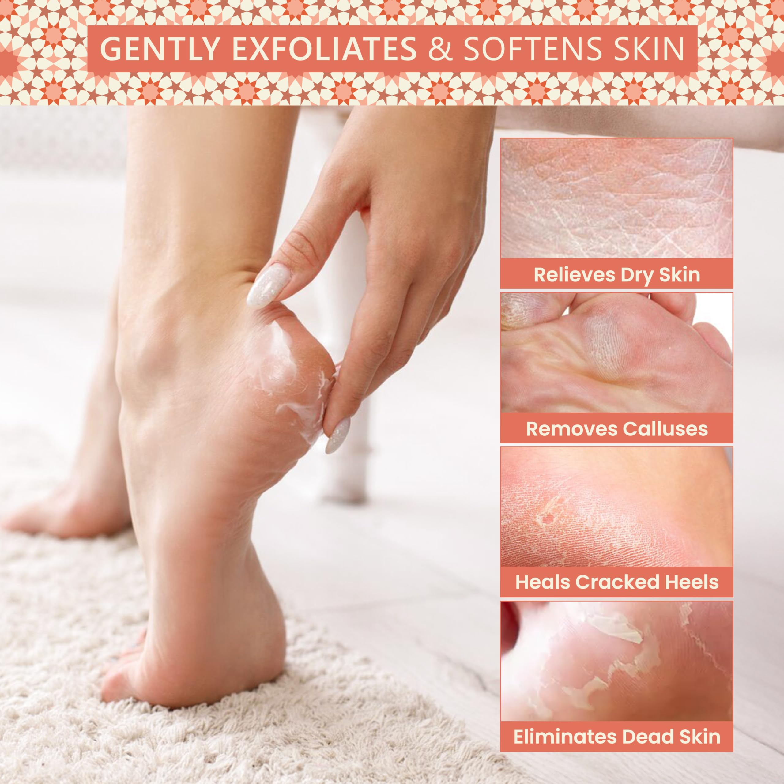 Terracotta foot exfoliator for spa like pedicure at home