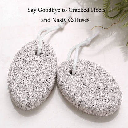 Natural foot file exfoliating tool with hanging rope