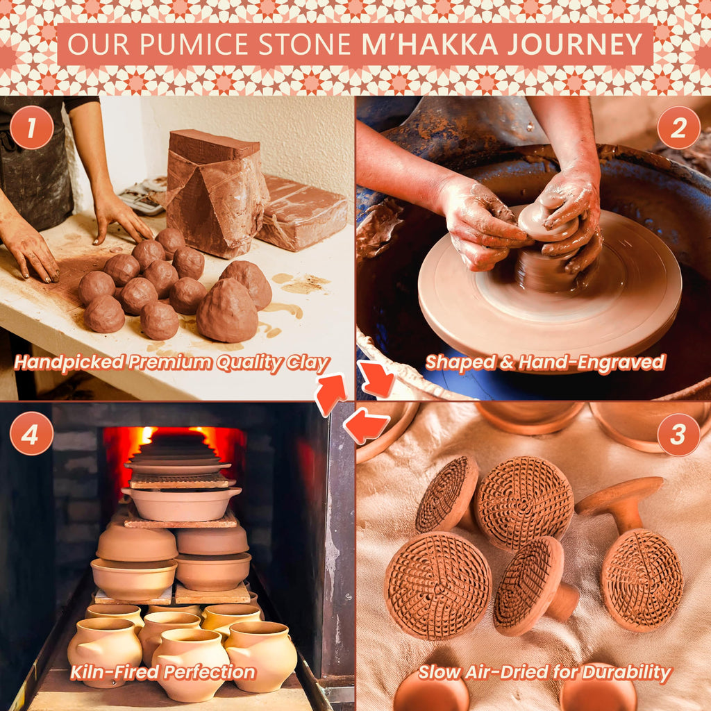 Eco friendly terracotta foot scrubber for shower use