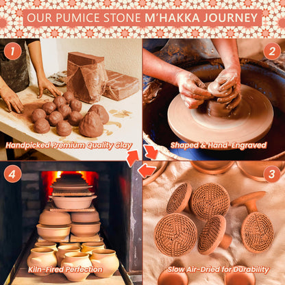 Eco friendly terracotta foot scrubber for shower use