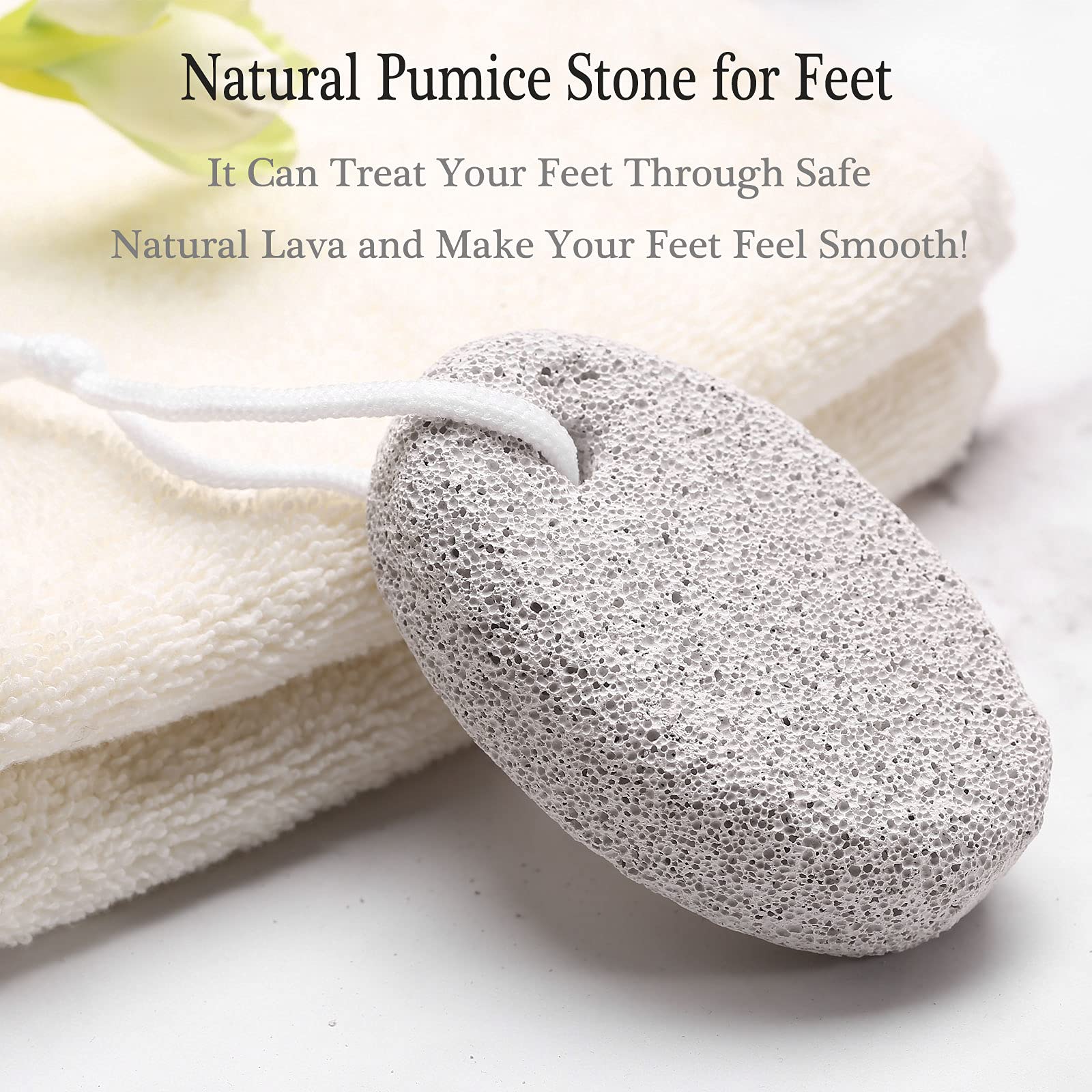 Ergonomic lava stone for hand and foot care