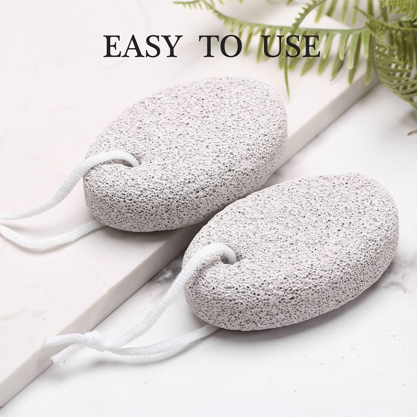 Hoomboom pumice stone set showing hanging loops