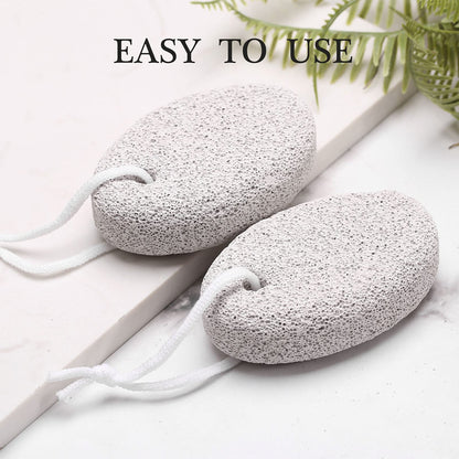 Hoomboom pumice stone set showing hanging loops