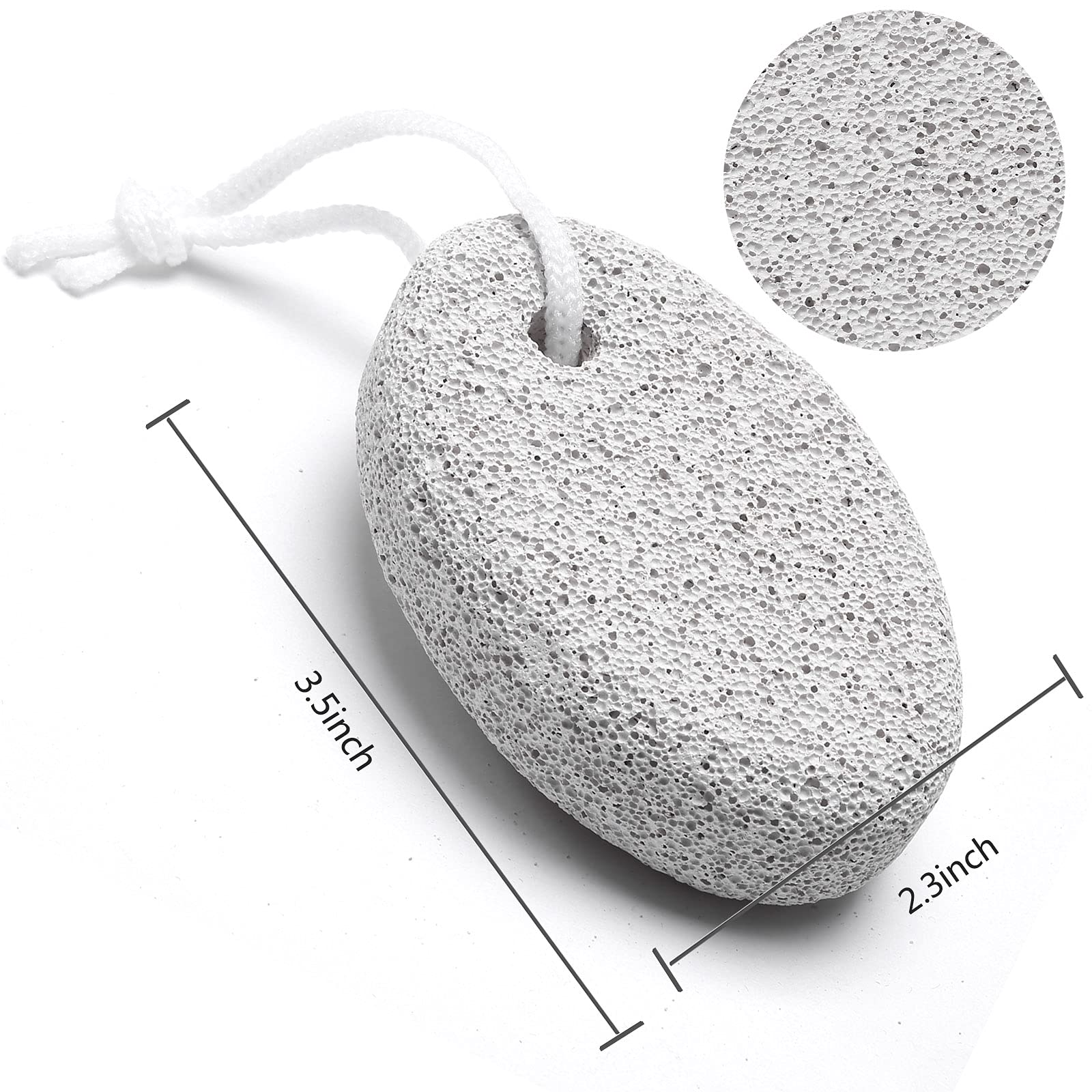 Natural pedicure tool for removing dead skin on heels