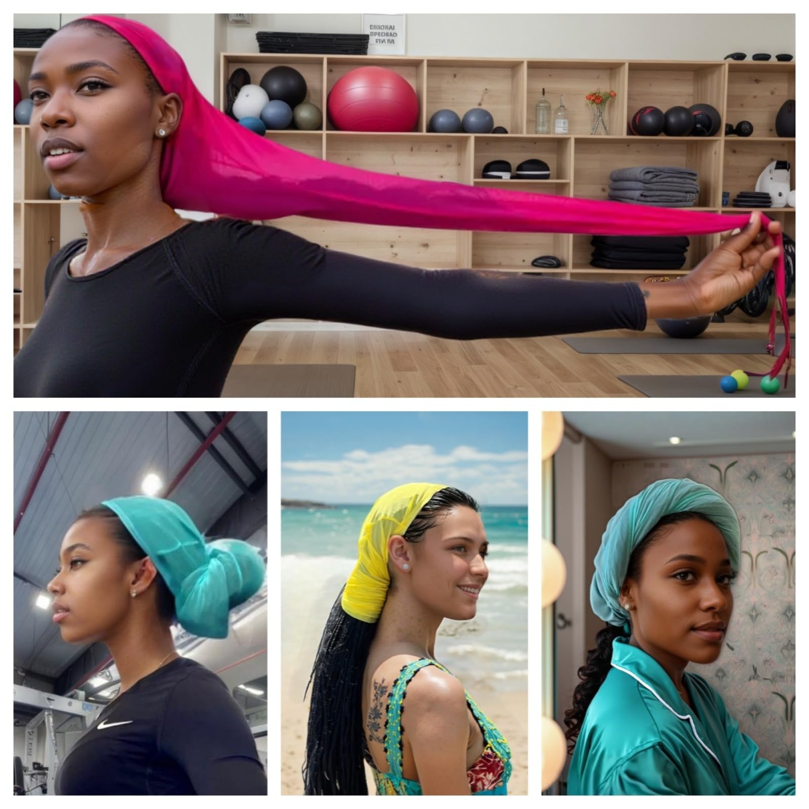 Extra long black hair sleeve for braids and twists