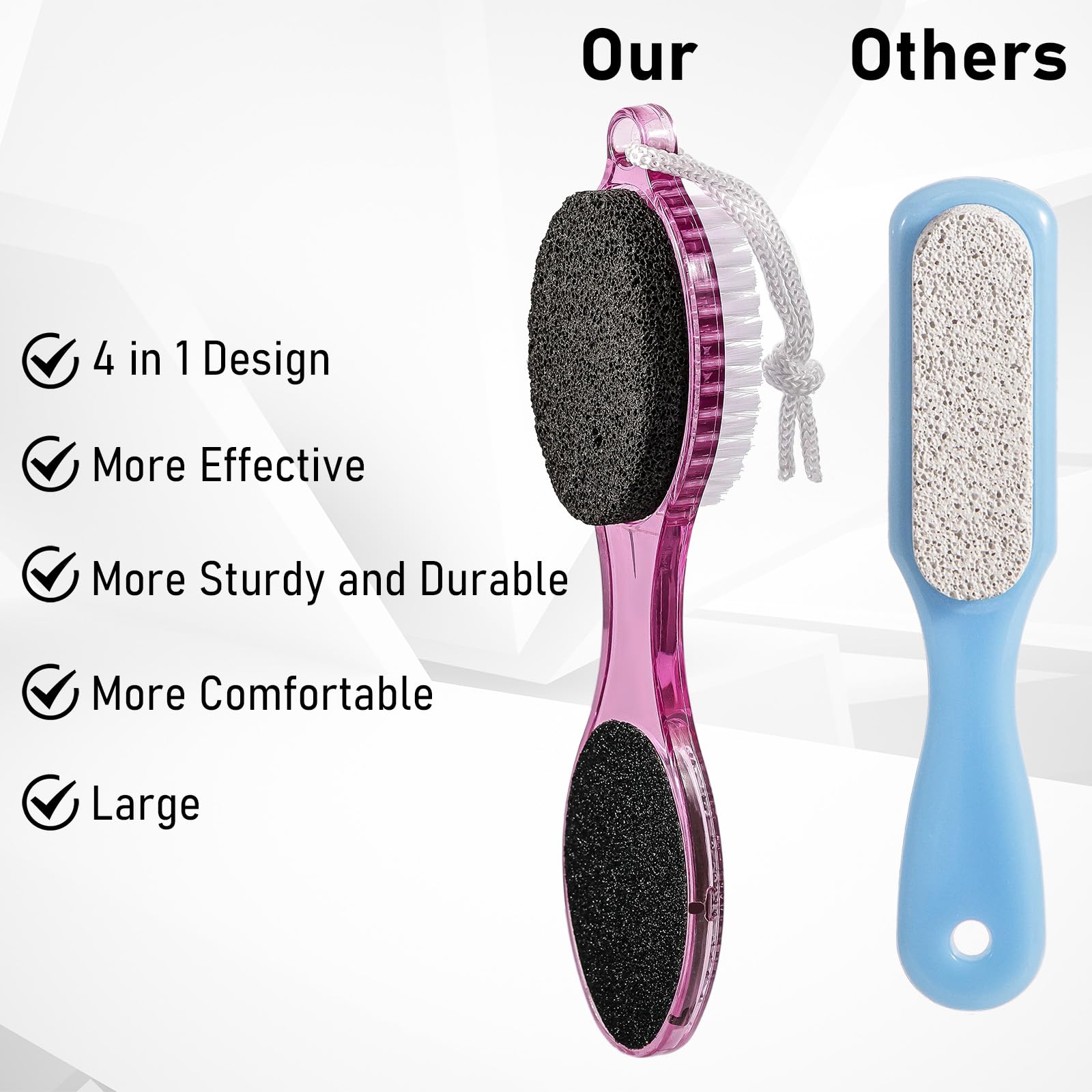 Using Beomeen foot scrubber on heel in shower