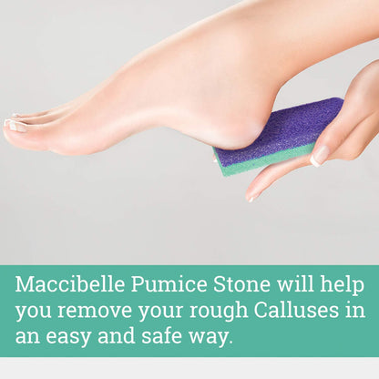 Close up of Maccibelle professional foot callus remover texture