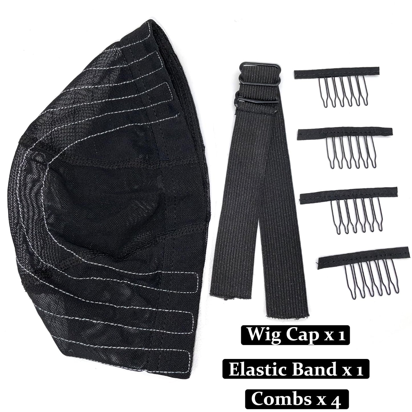 Atimiaza stretchable mesh dome wig cap interior view