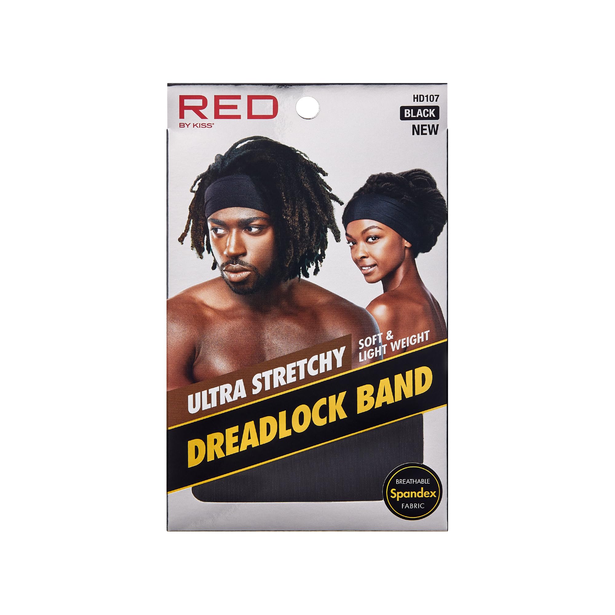 Red by Kiss silky spandex hair wrap side profile