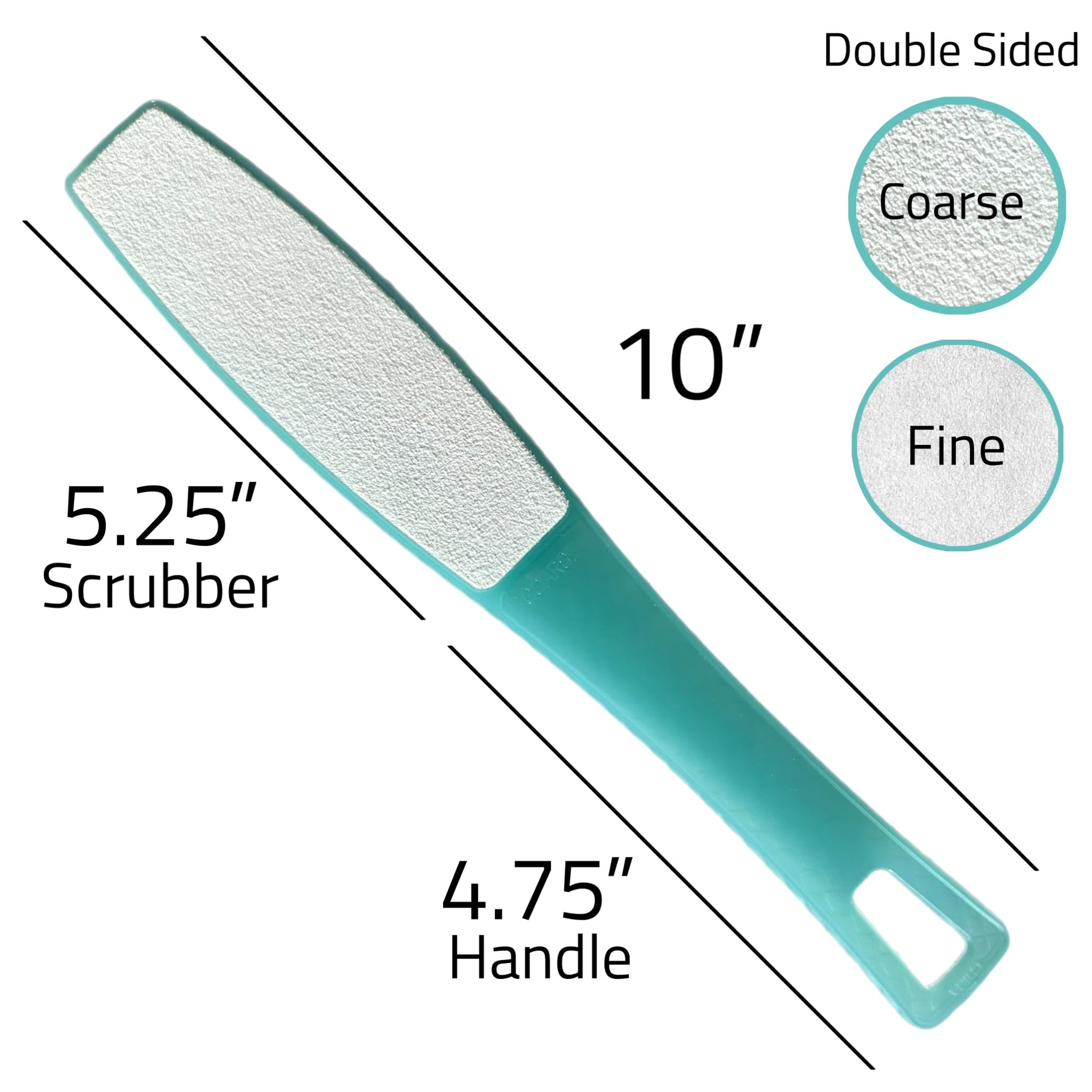 Alazco foot scrubber ergonomic handle detail