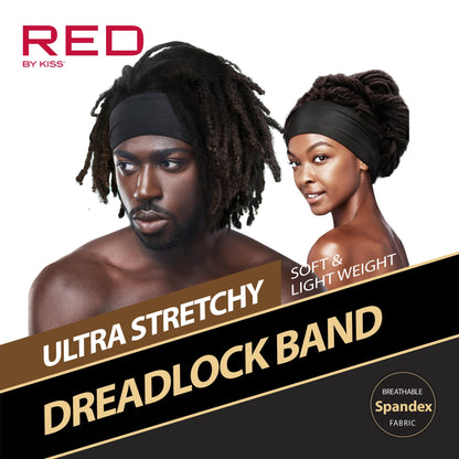 Back view of long dreadlock tube for full hair coverage