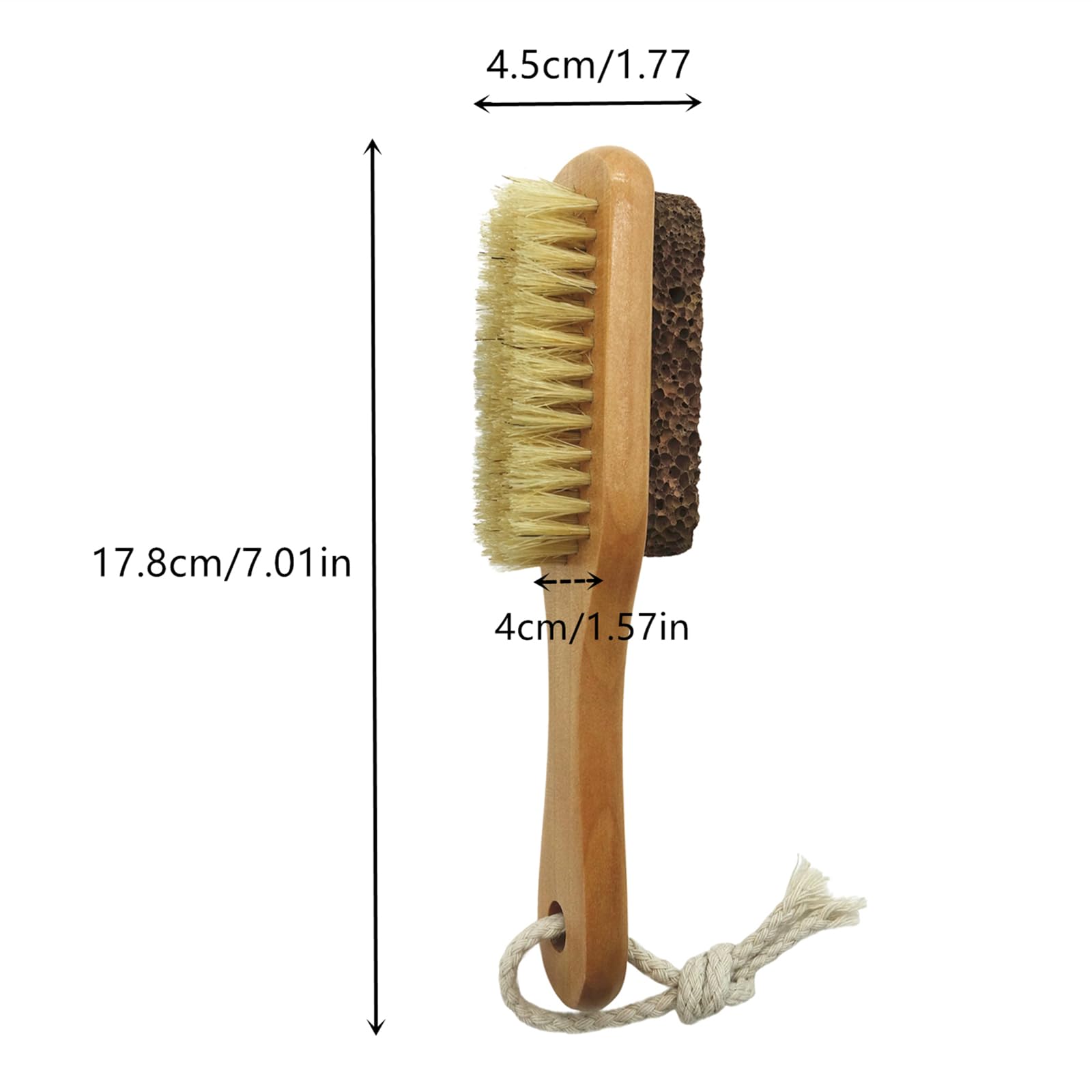 Yioyooda foot scrubber showing pumice stone side for callus removal